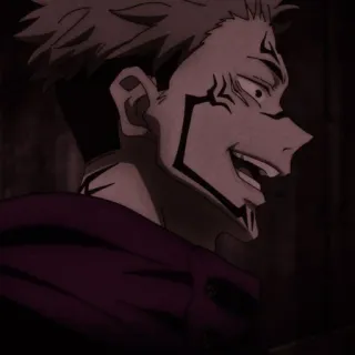 👹 Sukuna Jujutsu Kaisen Anime, Manga, Verfluchter Geist, Grinsen, Anime-Charakter whatsapp sticker
