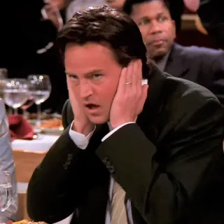 🙉 Chandler Bing Friends Série de TV, Comédia, Engraçado, Chandler Bing, Friends, Matthew Perry telegram sticker