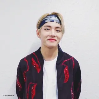 🐯 V kpop, penyanyi, bts, pria, idola telegram sticker