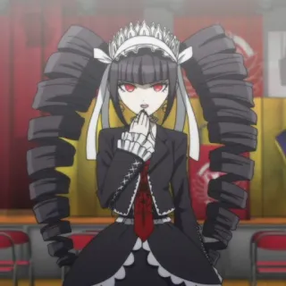 🃏 Celestia Ludenberg Danganronpa Anime, Danganronpa, Celestia Ludenberg, Gótico, Personagem telegram sticker