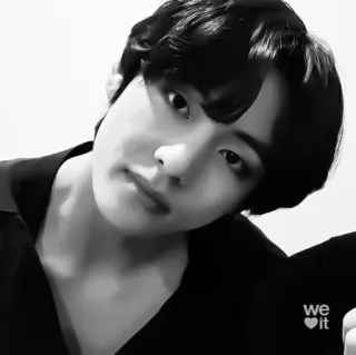 🔪 we❤it kpop, idol, ritratto, bianco e nero, weheartit telegram sticker