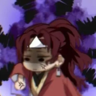 🀄️ anime, chibi, angry, demon slayer, fighter, cute, cartoon telegram sticker