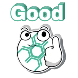 👍 Good Bom, Adesivo, Desenho animado, Tartaruga, Positivo whatsapp sticker