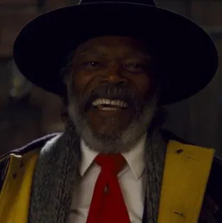 🎗 Samuel L. Jackson aktor, film, osoba, kapelusz, krawat telegram sticker