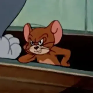 😒 Jerry Mouse Tom and Jerry Desenho animado, Rato, Animação, Personagem, Engraçado, Jerry telegram sticker