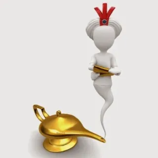 🪔 Genie magic lamp, genie, fantasy telegram sticker