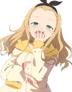 😍 Anime, Lindo, Chica, Dibujo animado, Personaje, Rubia telegram sticker