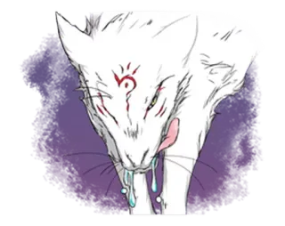 😊 Fuchs, Tier, Fantasy, Mythisch, Kreatur, Kunst telegram sticker