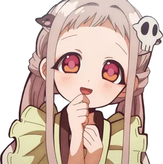 😊 Yashiro Nene Toilet-bound Hanako-kun Animé, Manga, Fantôme, Mignon, Fille telegram sticker