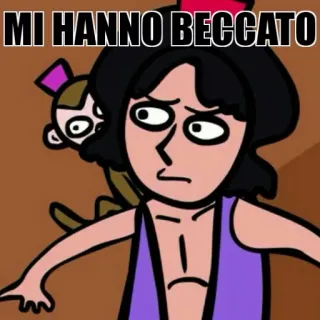 😊 MI HANNO BECCATO cartone animato, animazione, italiano, colto sul fatto, personaggio telegram sticker