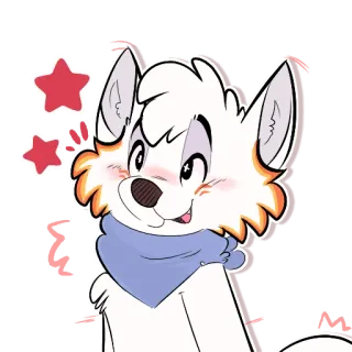⭐️ dog, cartoon, animal, sticker, character telegram sticker