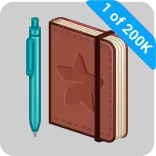 🎁 1 of 200K สมุด, ปากกา, ของสะสม, ดาว, เครื่องเขียน telegram sticker