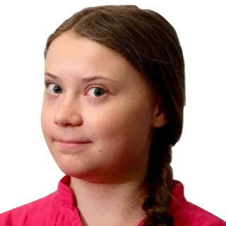 😉 Greta Thunberg Greta Thunberg, climate change, activist, environment, portrait telegram sticker