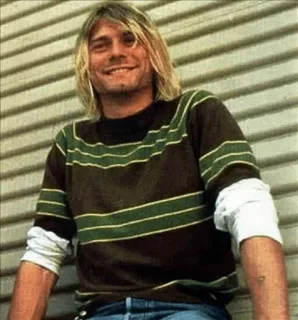 ⚡ Kurt Cobain kurt cobain, musiker, nirvana, grunge, 90er, sänger telegram sticker