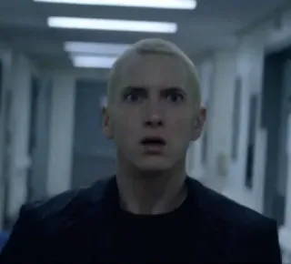❄️ Eminem rapper, music, musician, singer, slim shady telegram sticker