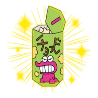 🍪 Shin-chan Crayon Shin-chan チョコビ Shin-chan, Crayon Shin-chan, Chocobi, Anime, Dibujos animados, Snack whatsapp sticker