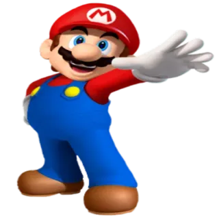 🤚 Mario videogame, nintendo, personagem, italiano, encanador, super mario telegram sticker