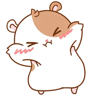 😍 criceto, carino, animale, cartone animato, kawaii telegram sticker