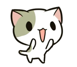 😃 แมว, น่ารัก, คาวาอิ, ลูกแมว, สัตว์, สัตว์เลี้ยง whatsapp sticker