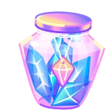 ❤️ pozione, magia, liquido blu, fantasy, cristallo, bottiglia, risorsa gioco telegram sticker