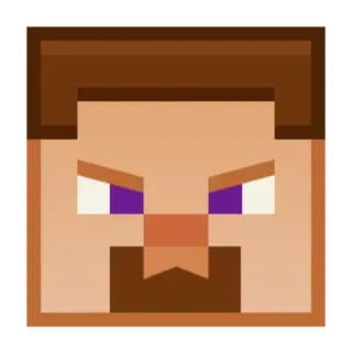 😠 Steve Minecraft Steve, Minecraft, video game, pixelated, square, character telegram sticker