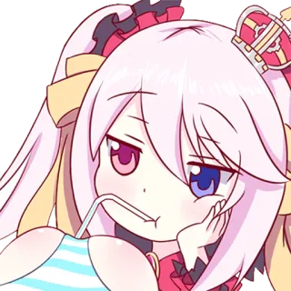😶 anime, personagem, desenho animado, adesivo, ilustração telegram sticker