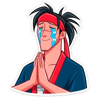 😭 Kartun, Air mata, Memohon, Doa, Karakter telegram sticker