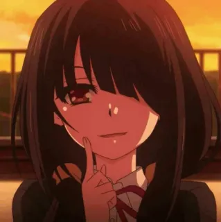 🍷 anime, girl, cute, date a live telegram sticker