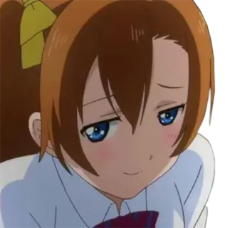 😏 anime girl, school uniform, cartoon, cute, anime telegram sticker