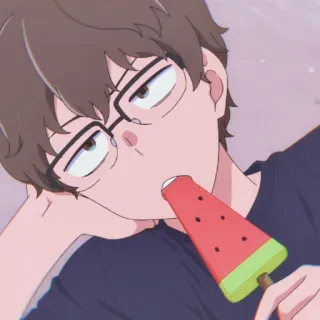 🎭 Anime, Manga, Dưa hấu, Kem, Kính telegram sticker