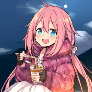 Yuru Camp△ • @AnimeCrunch_Stickers telegram stickers