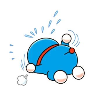 😭 Doraemon ドラえもん, アニメ, 青, キャラクター, ロボット, 漫画, コミック whatsapp sticker