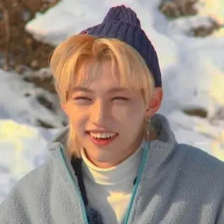 😄 portrait, person, smile, winter, snow telegram sticker