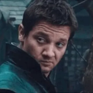 😒 Hawkeye The Avengers marvel, superhero, avengers, hawkeye, jeremy renner telegram sticker