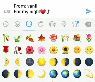🕊 From: vanil
For my night 短信, 表情符号, 月亮, 夜晚, 香草 telegram sticker