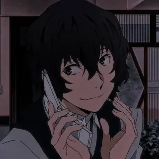 🖤 Osamu Dazai Bungo Stray Dogs Anime, Bungo Stray Dogs, Dazai, Osamu Dazai, Postać, Manga telegram sticker