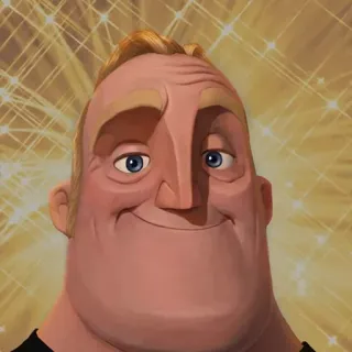 😃 Mr. Incredible The Incredibles Мистер Исключительный, Суперсемейка, Дисней, Пиксар, Мультфильм telegram sticker
