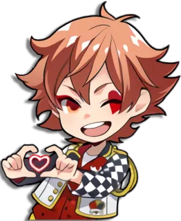 ❤️ Anime, Corazón, Chibi, Lindo whatsapp sticker