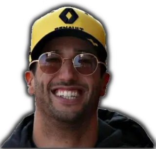 😁 Daniel Ricciardo daniel ricciardo, f1, formula 1, pilota, corse, sorriso telegram sticker