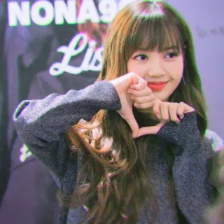 💙 Lisa NONA99 kpop, cantora, idol, mulher, garota, coreana telegram sticker
