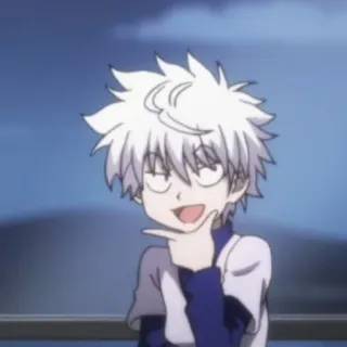 🍶 Killua Hunter x Hunter Anime, Killua, Hunter x Hunter, Desenho animado, Personagem telegram sticker
