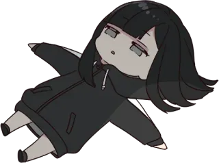 😵 chibi, anime, manga, cute, girl, character, sticker telegram sticker