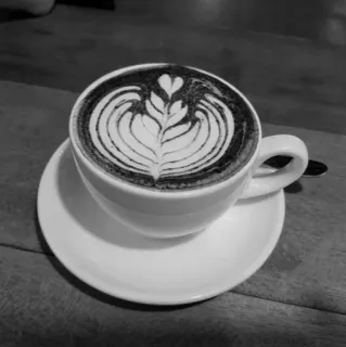 🥀 coffee, latte art, beverage, cup, drink, caffeine, coffee art telegram sticker