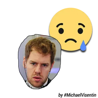 😢 triste, emoji, rosto, expressão telegram sticker