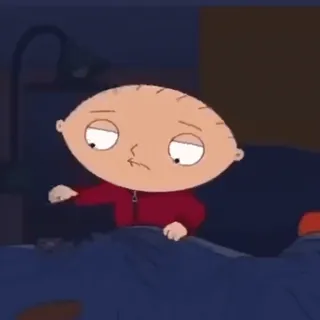😡 Stewie Griffin Family Guy 스튜이 그리핀, 패밀리 가이, 만화, 피곤한, 슬픈, 애니메이션 캐릭터 whatsapp sticker