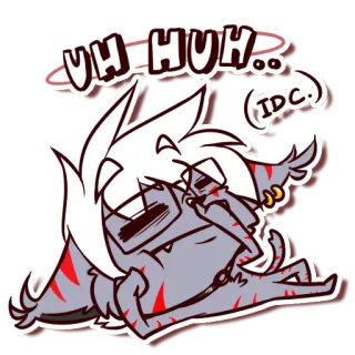 🙄 UH HUH.. Cartoon, Animation, Sticker, Zeichnung whatsapp sticker