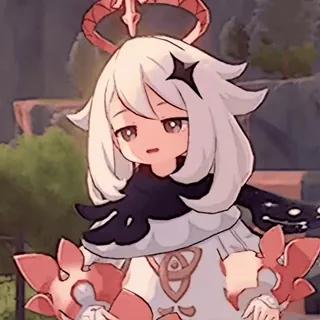 🍥 Paimon Genshin Impact 动漫, 游戏, 派蒙, 原神, 可爱, 漂浮 whatsapp sticker