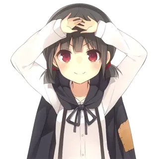 😏 Anime, Chica, Lindo, Dibujos animados telegram sticker