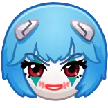 🤡 Rei Ayanami Neon Genesis Evangelion whatsapp sticker