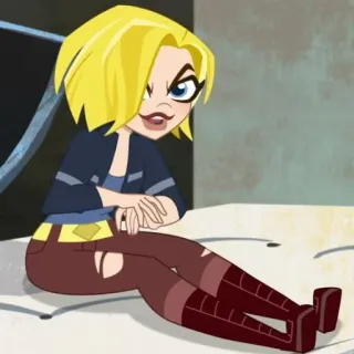 ✨ Supergirl DC Super Hero Girls Supergirl, DC Super Hero Girls, cartoni animati, bionda, supereroe telegram sticker